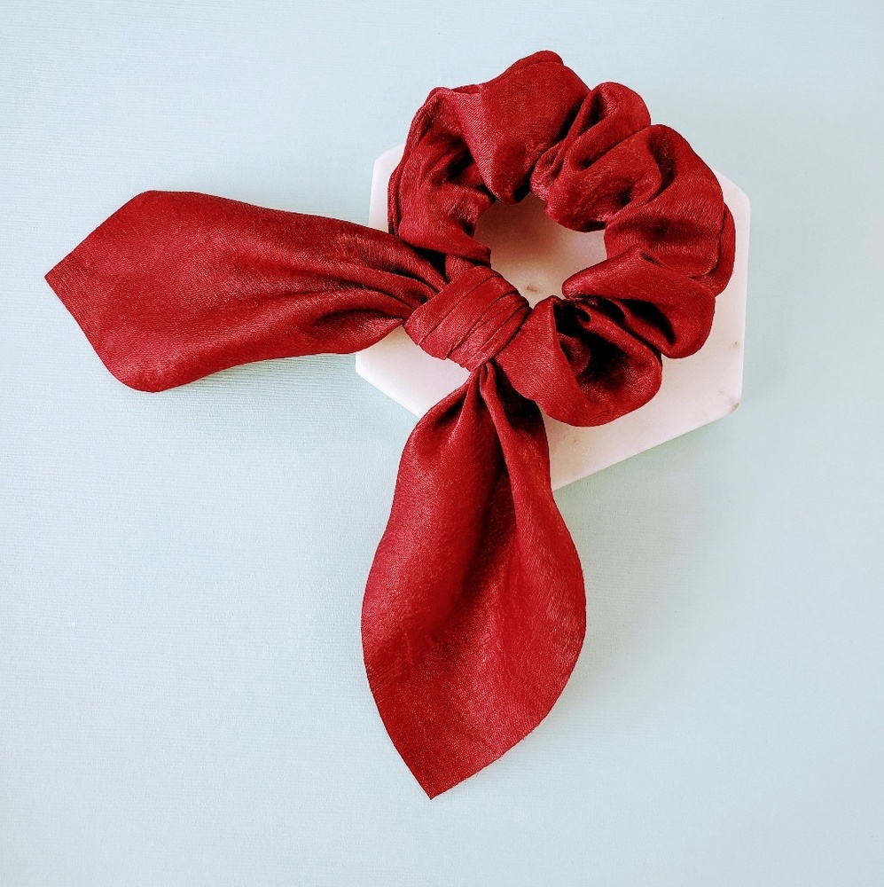 !!!!5 for $25 Scarf Bow Pony Tail Holder Scrunchie - Picture 3 of 5